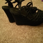 black studded wedges is being swapped online for free