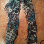 Floral paisley blue scarf is being swapped online for free