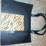 Ulta black/tiger print tote is being swapped online for free