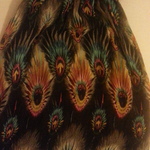 peacock pattern dress is being swapped online for free