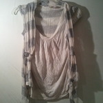 White and grey striped blouse is being swapped online for free