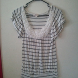 Off-white striped blouse is being swapped online for free