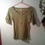 Army green Button upp shirt is being swapped online for free