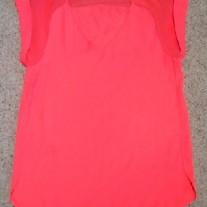 River Island Neon Orange Top - Size UK 6. is being swapped online for free