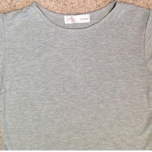 New Look Grey Jersey Crop Top - Size UK 12.  is being swapped online for free