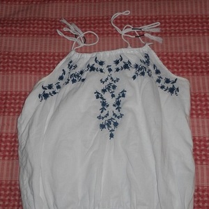 White Aeropostale Spaghettie Strap Top is being swapped online for free