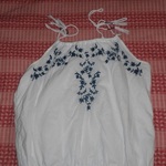 White Aeropostale Spaghettie Strap Top is being swapped online for free