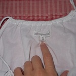 White Aeropostale Spaghettie Strap Top is being swapped online for free