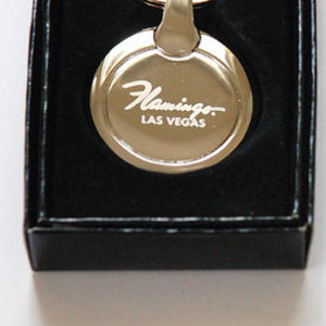 Flamingo Vegas casino hotel key chain is being swapped online for free