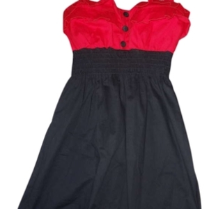red and black pinup dress L is being swapped online for free