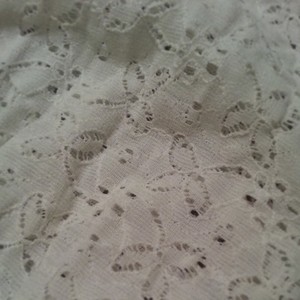 pretty white blouse flowy flutter sleeves small spring/summer fashion eyelet details is being swapped online for free