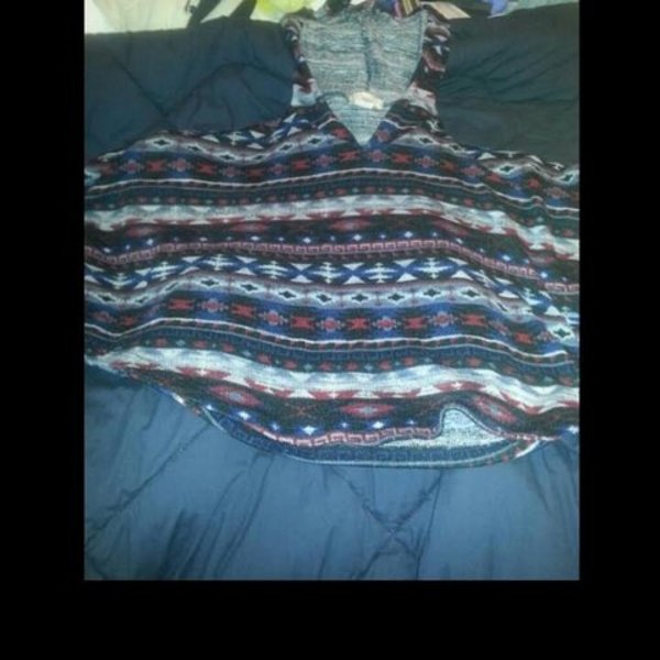 Aztec thick and warm poncho is being swapped online for free