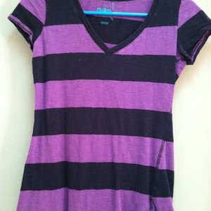 Garage Purple & Blue Striped Tee is being swapped online for free