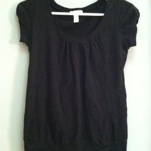 Wetseal Black Scoop Neck Tee is being swapped online for free