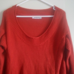 Loving Things Orange Knit Sweater XL is being swapped online for free