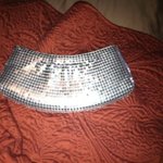 Silver sequined clutch is being swapped online for free