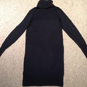 Black Polo Jumper Knit Dress - Size UK 8. is being swapped online for free