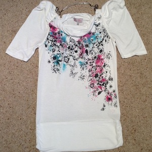 Matalan Floral Cowl Neck Top - size 8, multi colour.  is being swapped online for free