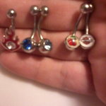 Cherry/Harley/Fire and two blue belly rings is being swapped online for free