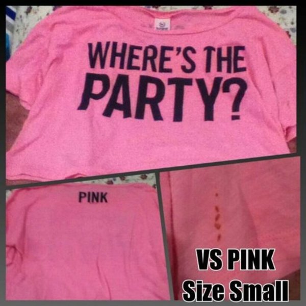 Vs pink party shirt is being swapped online for free
