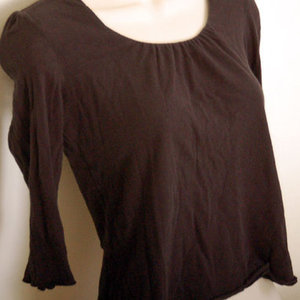 Banana republic black top 3/4 sleeve S is being swapped online for free