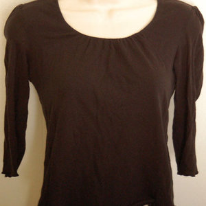 Banana republic black top 3/4 sleeve S is being swapped online for free