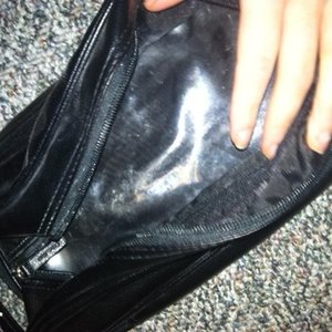 Calvin Klein men's tolietries bag,black is being swapped online for free