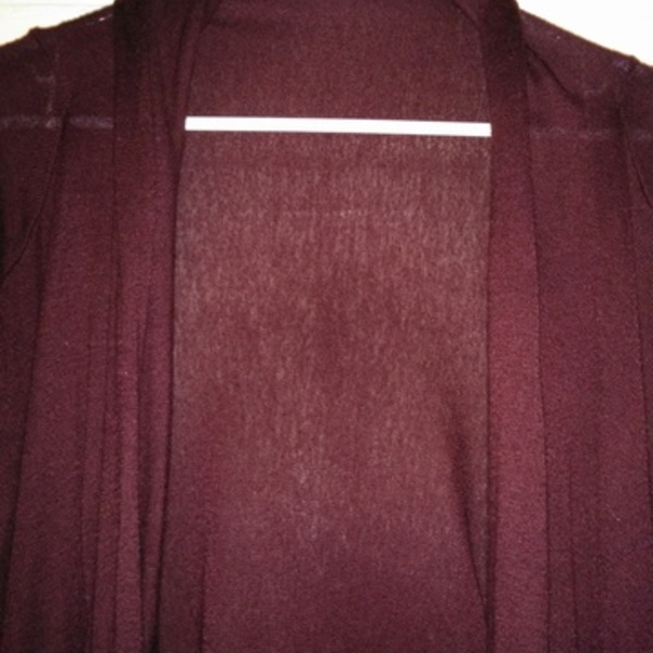 burgundy cardigan is being swapped online for free