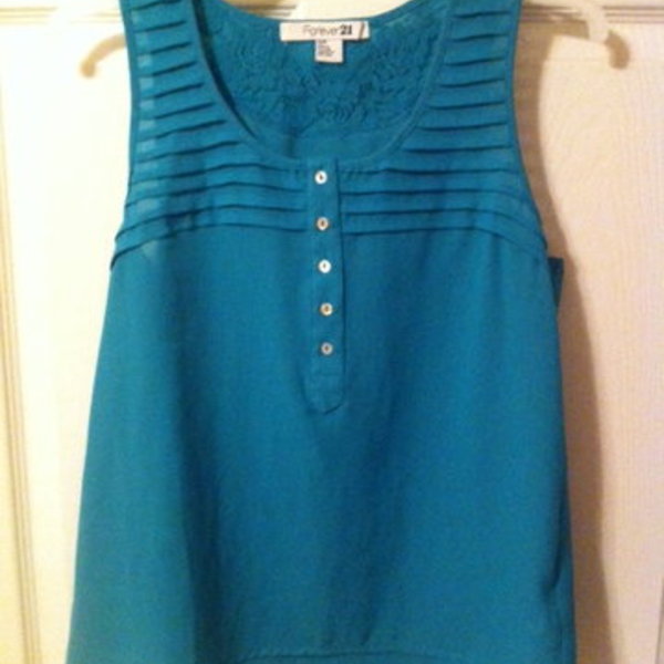 Pretty Forever 21 teal tank is being swapped online for free