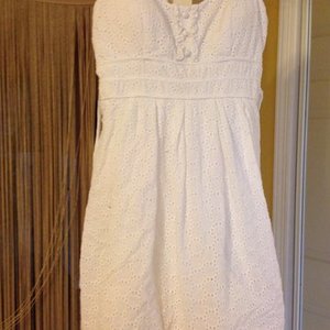 white eyelet sundress is being swapped online for free