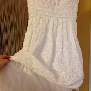 white eyelet sundress is being swapped online for free