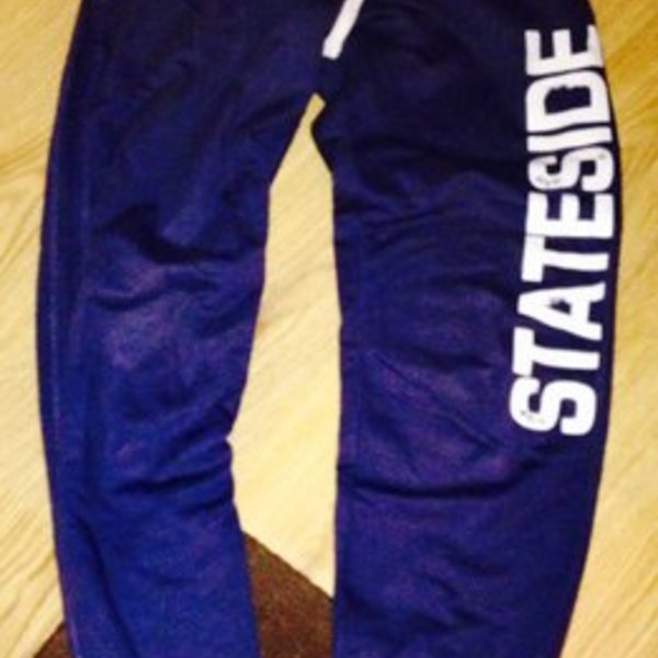 Blue tracksuit bottoms from new look 10/12 uk m is being swapped online for free