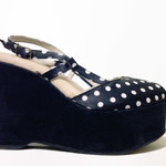 Polka Dot Platform Wedges Sz 6.5 is being swapped online for free