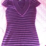 Rue 21 Purple and Black striped V-neck is being swapped online for free