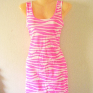 charlotte russe size s dress zebra pink is being swapped online for free