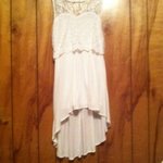 Iris small lace/fabric hi-low dress is being swapped online for free