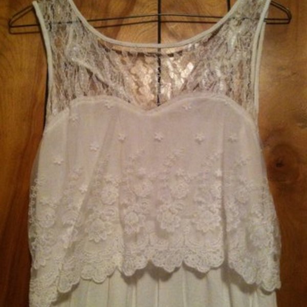 Iris small lace/fabric hi-low dress is being swapped online for free