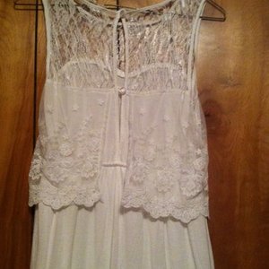 Iris small lace/fabric hi-low dress is being swapped online for free