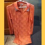 NWOT lace salmon colored dress is being swapped online for free