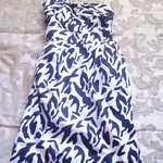zebra print one shoulder dress size 3 is being swapped online for free
