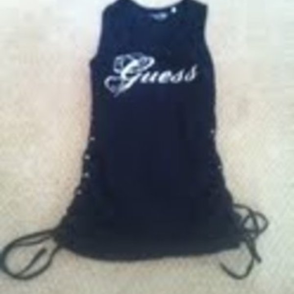 Guess side tieing tank top is being swapped online for free