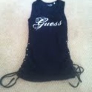 Guess side tieing tank top is being swapped online for free