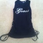 Guess side tieing tank top is being swapped online for free