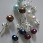 Freshwater Pearl Earrings (set of 5) is being swapped online for free