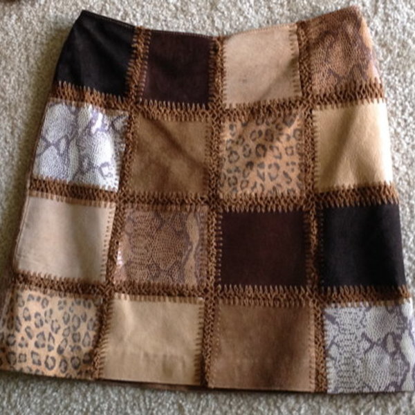 Patch Skirt, Size 4 is being swapped online for free