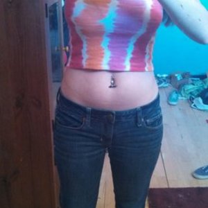 Cute half shirt or undershirt. is being swapped online for free