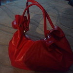 Red slouch bag is being swapped online for free