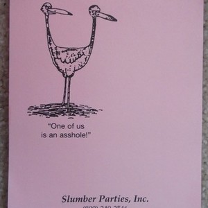 "One of us is an ASS" ***** Funny Notepad!!!   is being swapped online for free