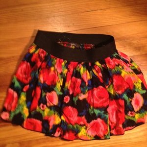 black floral skirt with neons is being swapped online for free