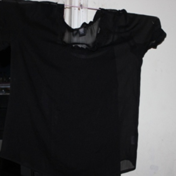 black sheer blouse xl is being swapped online for free